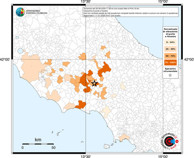 Mappa territorio comunale con almeno 3 questionari
