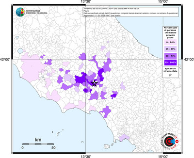 Mappa territorio comunale con almeno 3 questionari