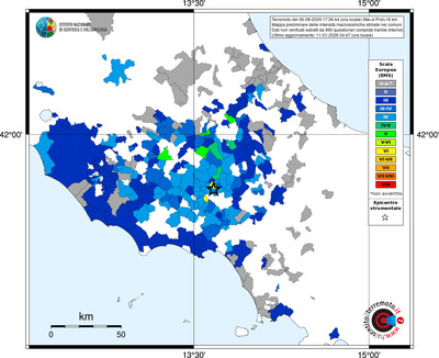 Mappa EMS - territori comuni
