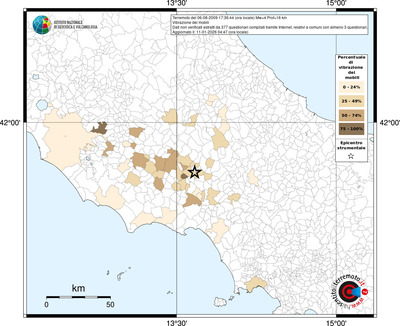 Mappa territorio comunale con almeno 3 questionari
