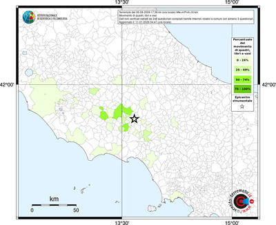 Mappa territorio comunale con almeno 3 questionari