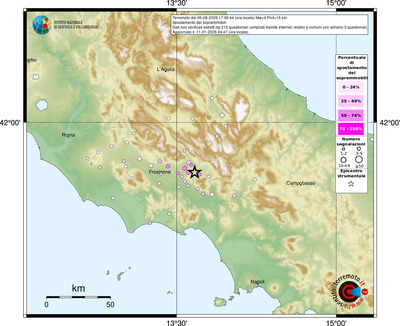 Mappa comuni con almeno 3 questionari