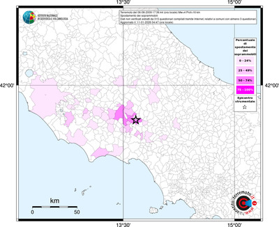Mappa territorio comunale con almeno 3 questionari