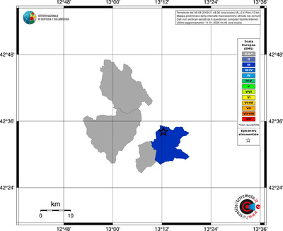 Mappa EMS - territori comuni