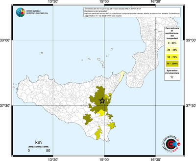 Mappa territorio comunale con almeno 3 questionari