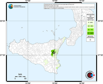 Mappa territorio comunale con almeno 3 questionari