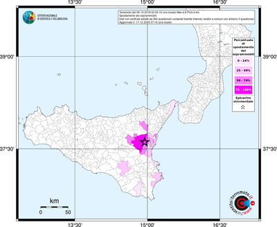 Mappa territorio comunale con almeno 3 questionari