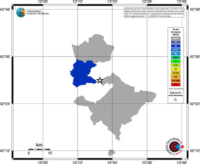 Mappa EMS - territori comuni