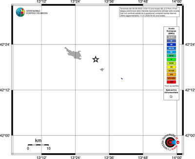 Mappa EMS - territori località