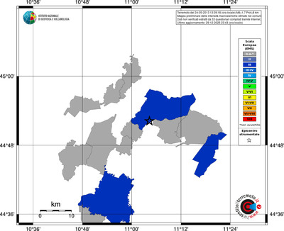 Mappa EMS - territori comuni
