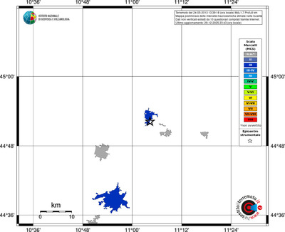 Mappa MCS - territori località