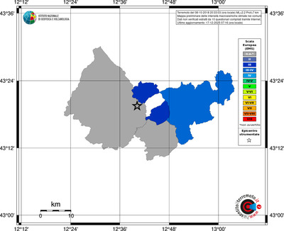 Mappa EMS - territori comuni