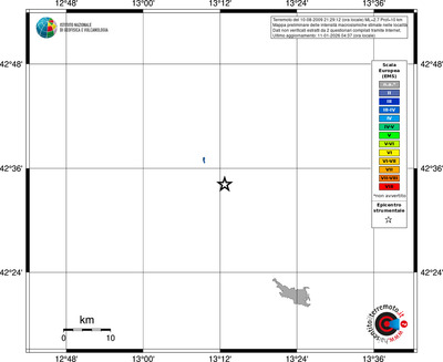 Mappa EMS - territori località