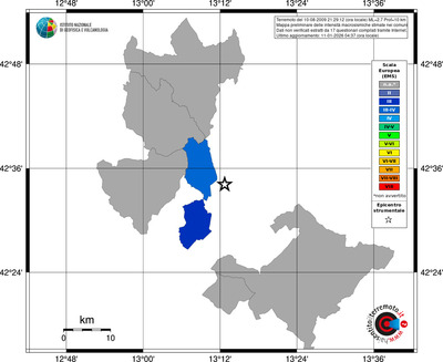 Mappa EMS - territori comuni