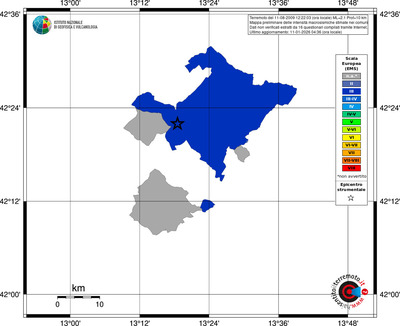 Mappa EMS - territori comuni