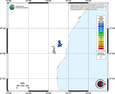 Mappa EMS - territori località