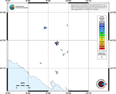 Mappa MCS - territori località