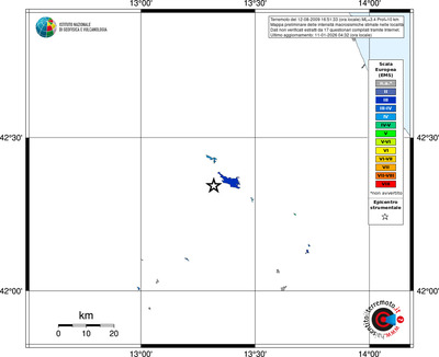 Mappa EMS - territori località