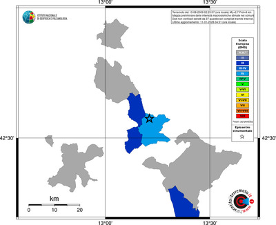 Mappa EMS - territori comuni