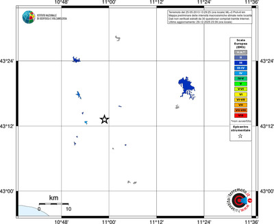 Mappa EMS - territori località