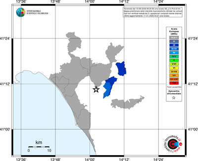 Mappa EMS - territori comuni