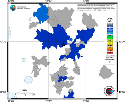 Mappa EMS - territori comuni
