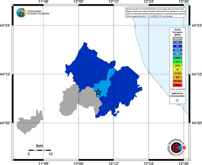 Mappa EMS - territori comuni