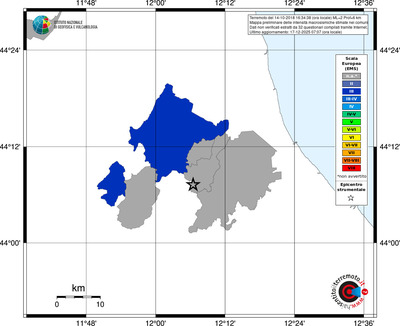 Mappa EMS - territori comuni