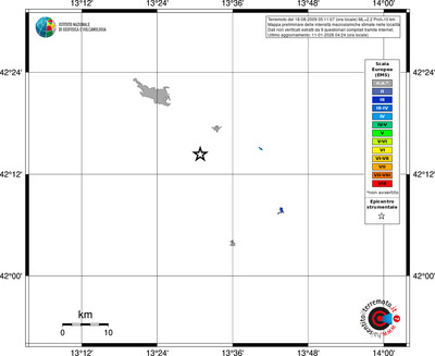 Mappa EMS - territori località
