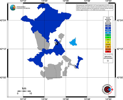 Mappa EMS - territori comuni