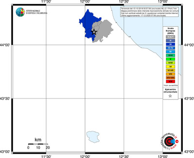 Mappa EMS - territori comuni