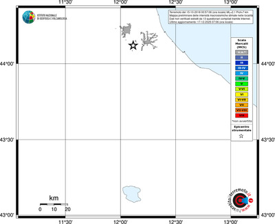 Mappa MCS - territori località