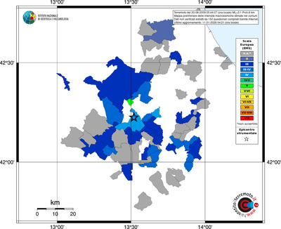 Mappa EMS - territori comuni