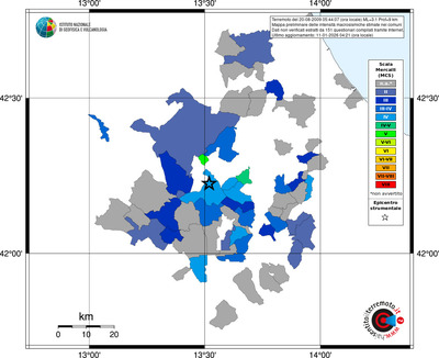 Mappa MCS - territori comuni