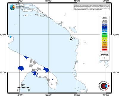 Mappa EMS - territori comuni
