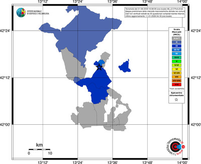 Mappa MCS - territori comuni