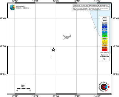 Mappa EMS - territori località