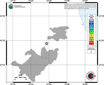 Mappa EMS - territori comuni