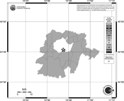 Mappa EMS - territori comuni