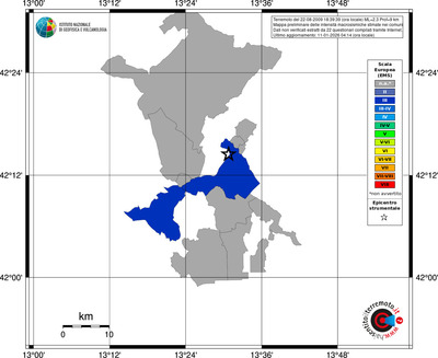 Mappa EMS - territori comuni
