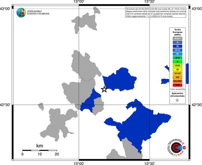 Mappa EMS - territori comuni