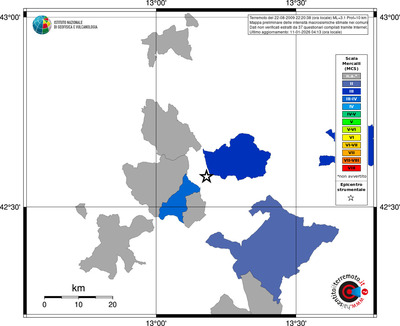 Mappa MCS - territori comuni