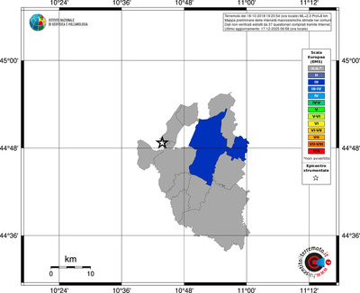 Mappa EMS - territori comuni