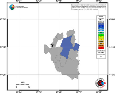 Mappa MCS - territori comuni