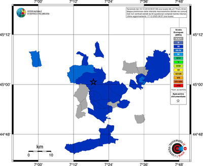 Mappa EMS - territori comuni