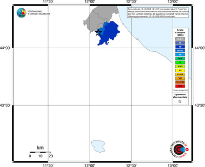 Mappa EMS - territori comuni