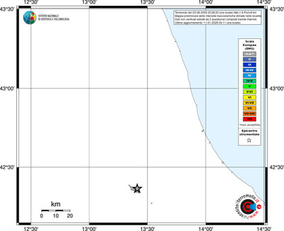 Mappa EMS - territori località