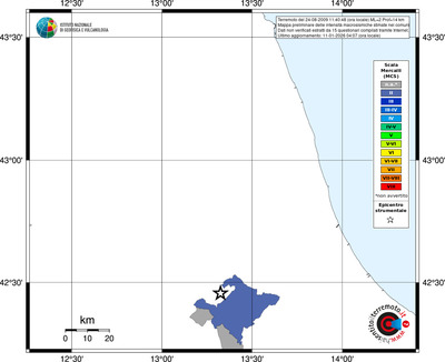 Mappa MCS - territori comuni