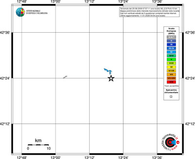 Mappa EMS - territori località