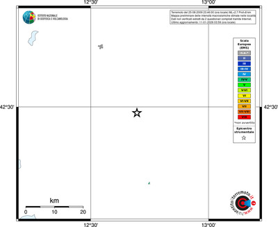 Mappa EMS - territori località